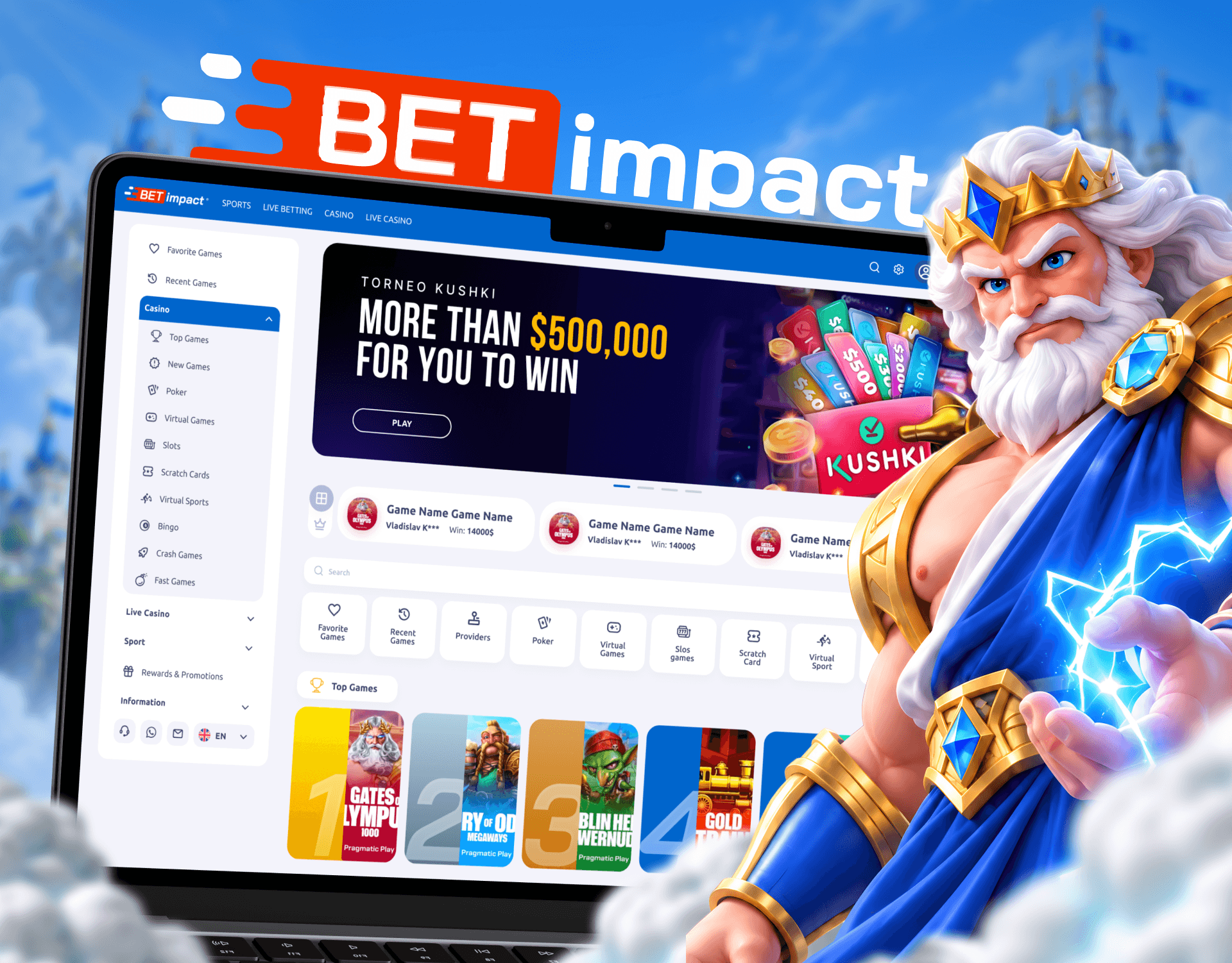 Betimpact - Online Casino Design Project