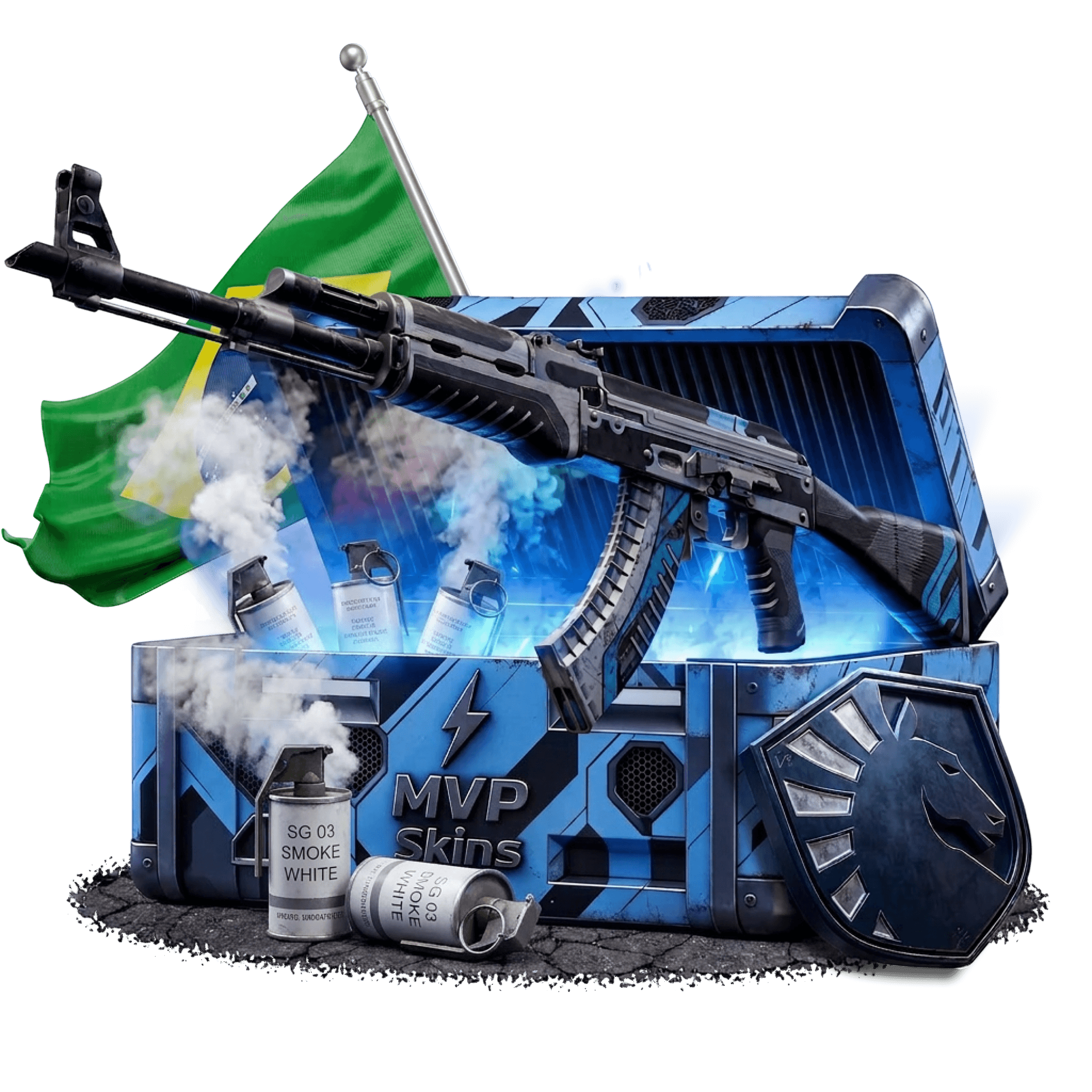 Team Liquid AK 47 Vulcan With Flag