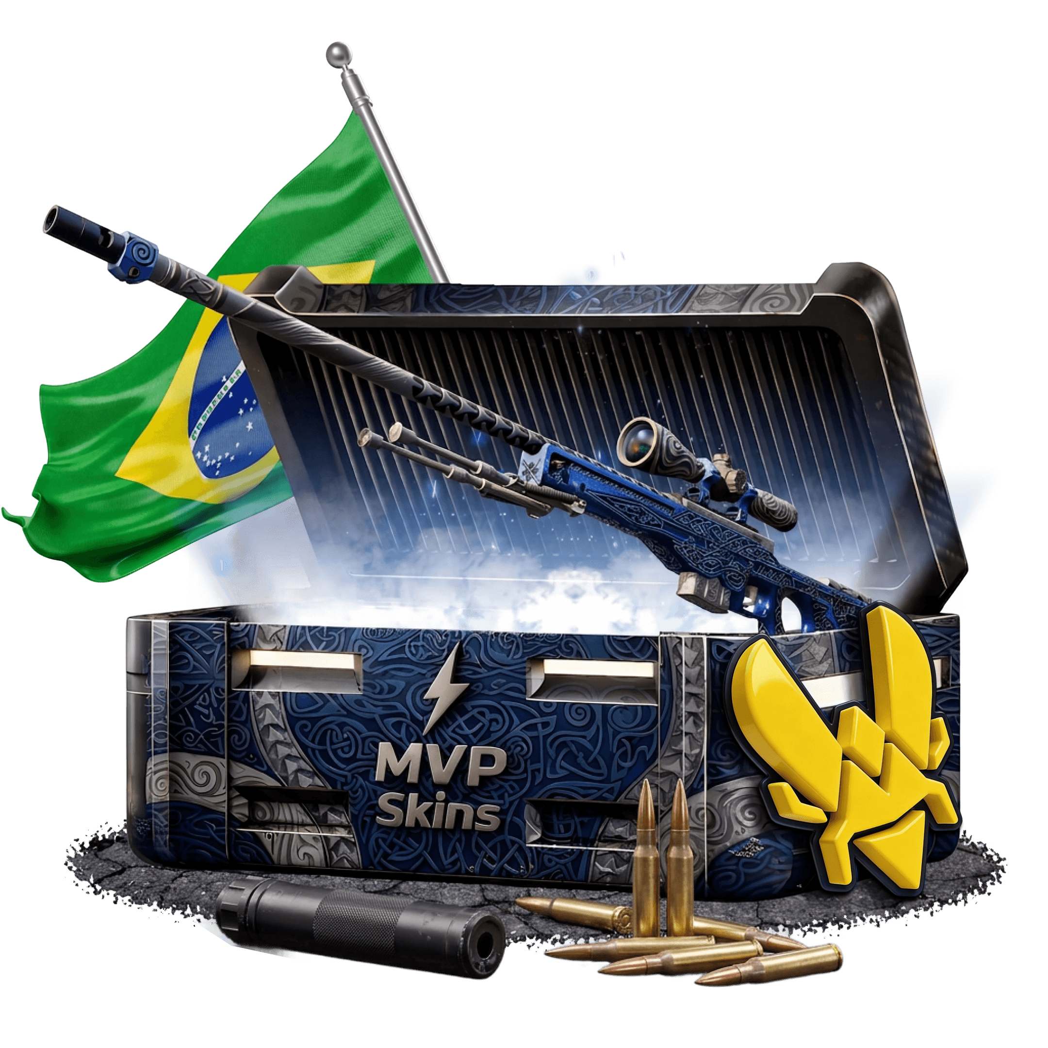Vitality AWP Gungnir With Flag