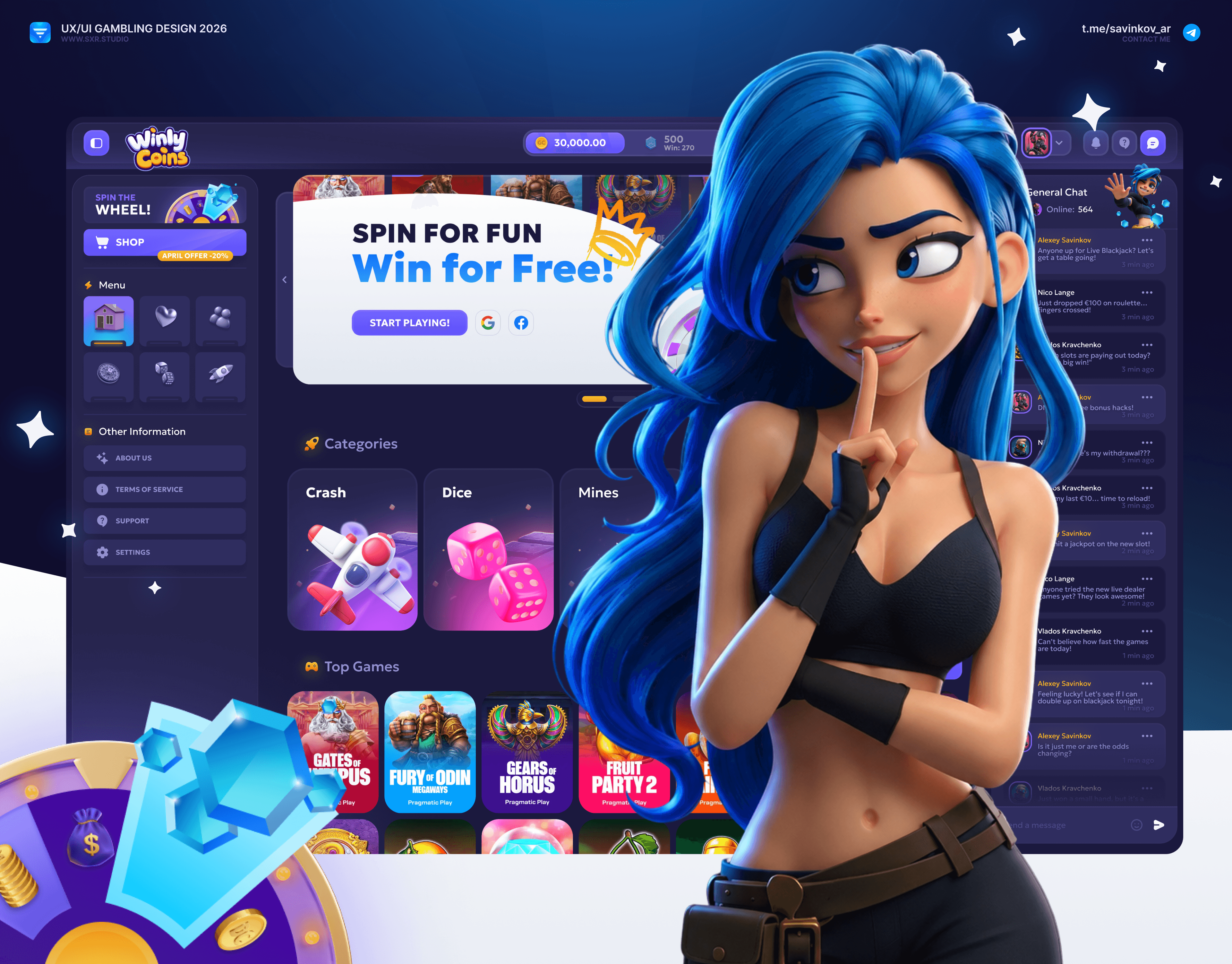 Social Casino Platform Design Project